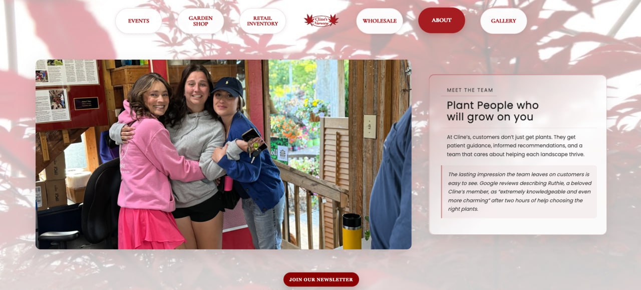 New about page